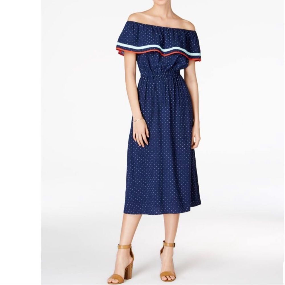 Maison Jules Polka‎ Dot Dress NWOT